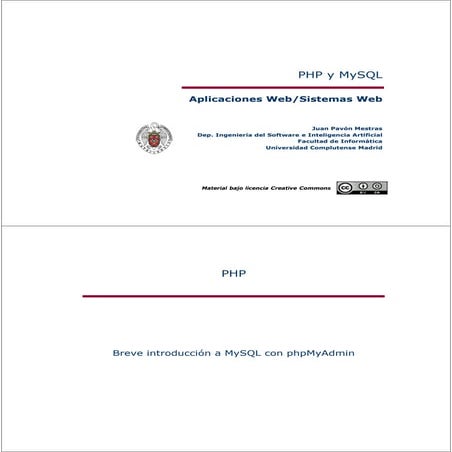 Manual de uso de phpmyadmin | PDF