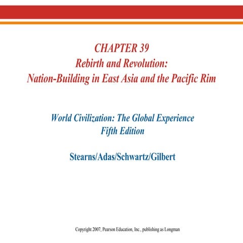 35.  Rebirth:  East Asia and the Pacific Rim