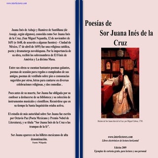 Poesias De Sor Juana Ines De La Cruz