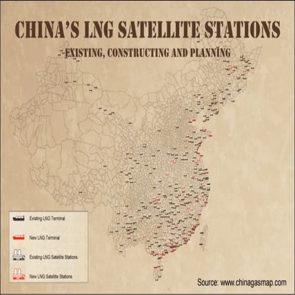 China's lng satellite stations map