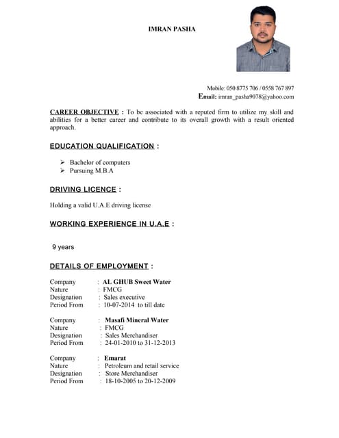 imran cv
