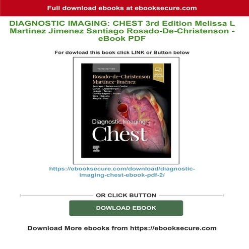 Get DIAGNOSTIC IMAGING: CHEST 3rd Edition Melissa L Martinez Jimenez ...
