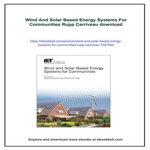 Wind And Solar Based Energy Systems For Communities Rupp Carriveau | PDF