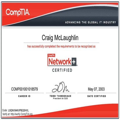 CompTIA Network+ certificate | PDF