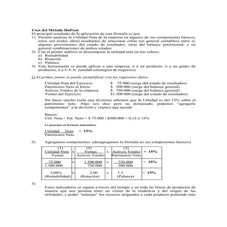 Metodo Du Pont