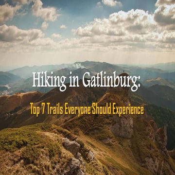 Hiking in gatlinburg