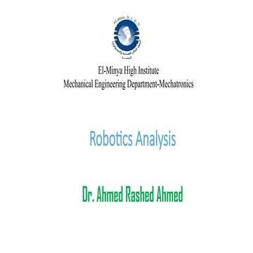 Robot Analysis for balancing, kinematics