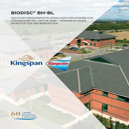 Kingspan Klargester BioDisc BH-BL Hochleistungskompaktkläranlagen | PDF