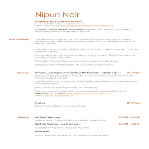 Nipun Nair - CV RiotGames