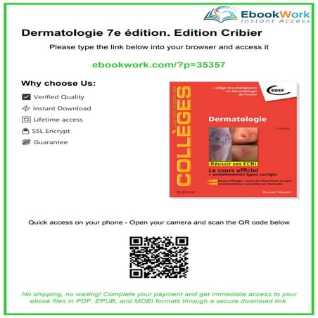 Dermatologie 7e édition - Comprehensive French Dermatology Reference | PDF
