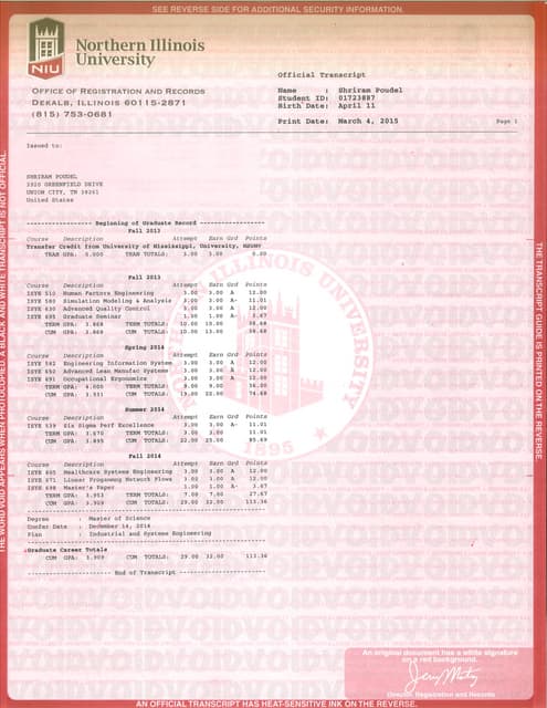 PCC Transcripts | PDF