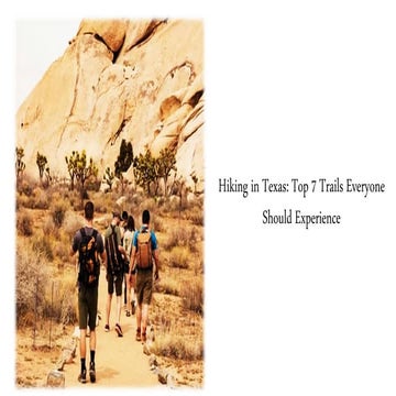 Hiking in texas