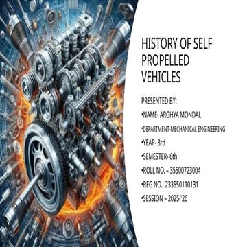 History of cars presentation | PPTX