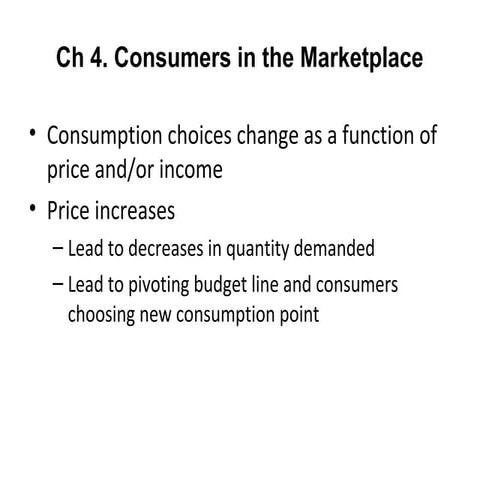 Consumer In The Market Place