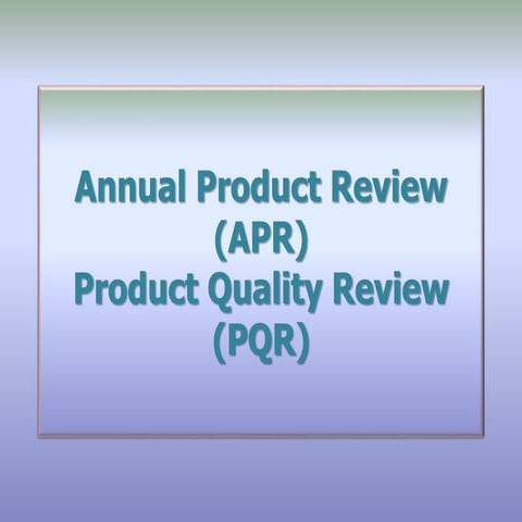 Apr and PQR