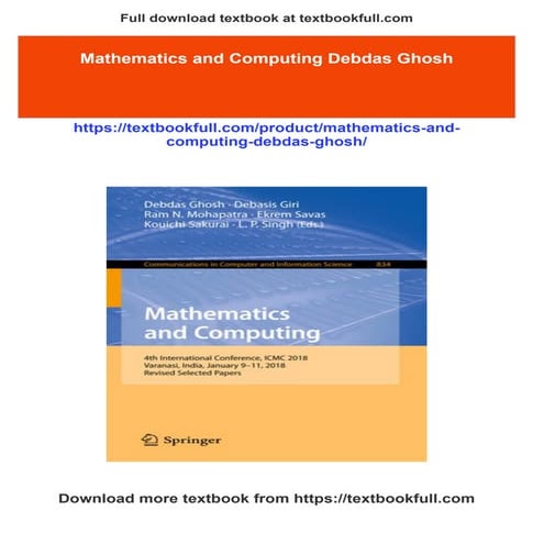 Get Mathematics and Computing Debdas Ghosh free all chapters