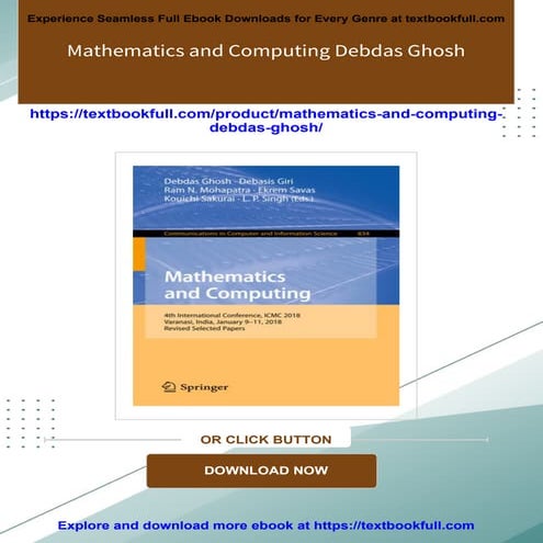 Download ebooks file Mathematics and Computing Debdas Ghosh all chapters