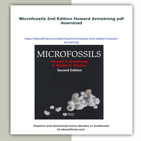 Microfossils 2nd Edition Howard Armstrong