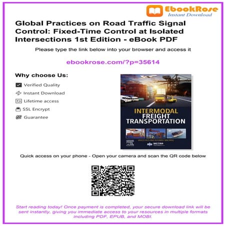 Global Practices on Road Traffic Signal Control and Intermodal Freight ...