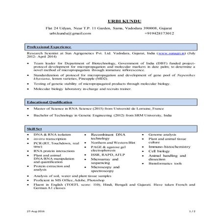 URBI KUNDU CV 20160825