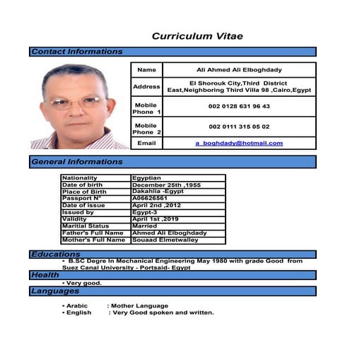 CV modified on January 2015 Al | PDF