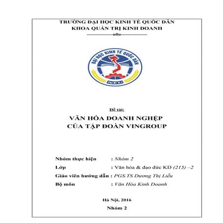 Văn Hóa Doanh Nghiệp Tập Đoàn Vingroup