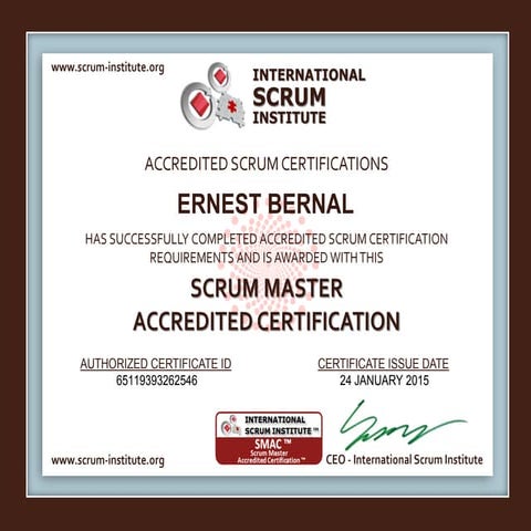 Scrum Master Certification