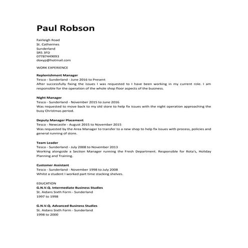 CV | RTF