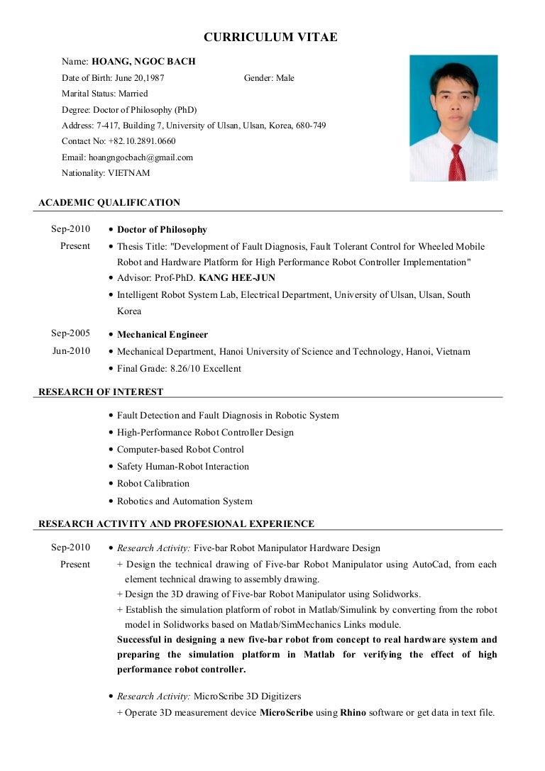 How to write cv for job picture