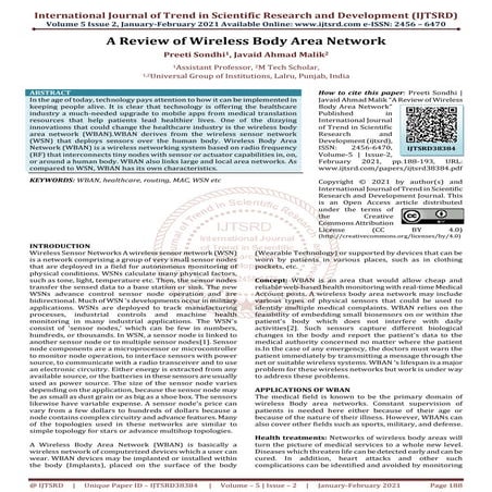 A Review of Wireless Body Area Network