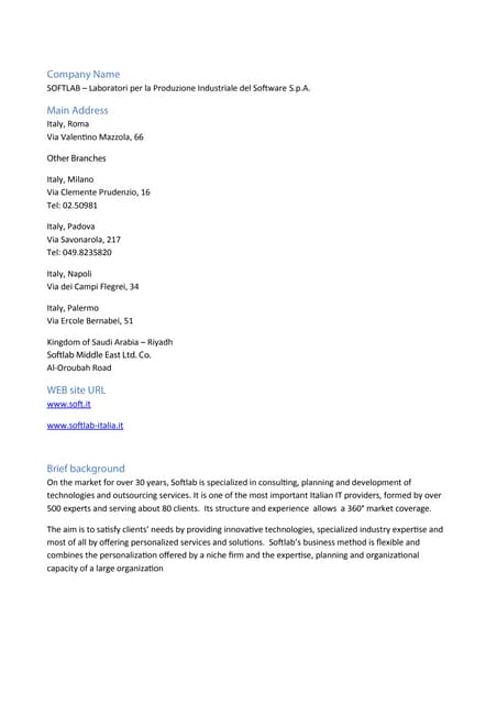 Softlab profile
