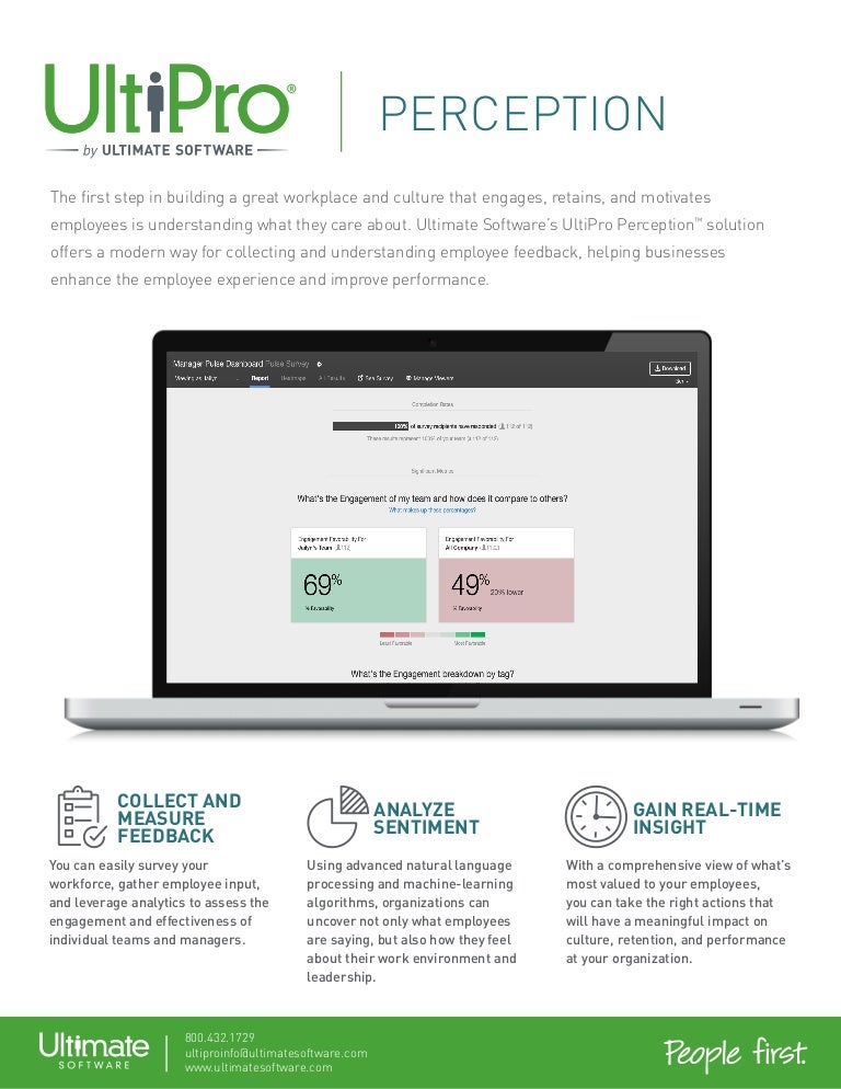 UltiPro Perception Product Profile