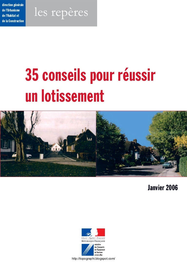 conseil pour reussir  lotissement