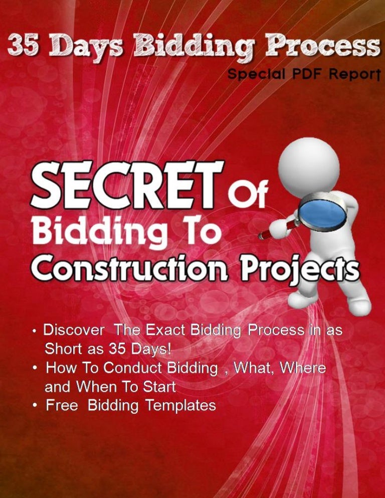 35 days bid procedure for construction project