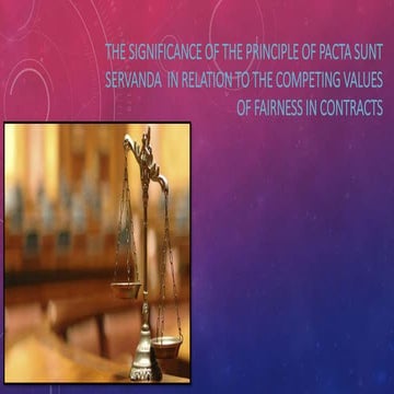 Principle of Pacta Sunt Servada and the significance | PPTX