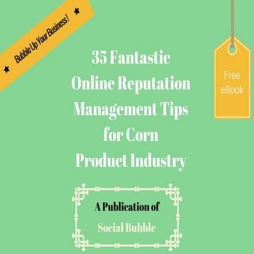 35 fantastic online reputation management tips for corn product industry