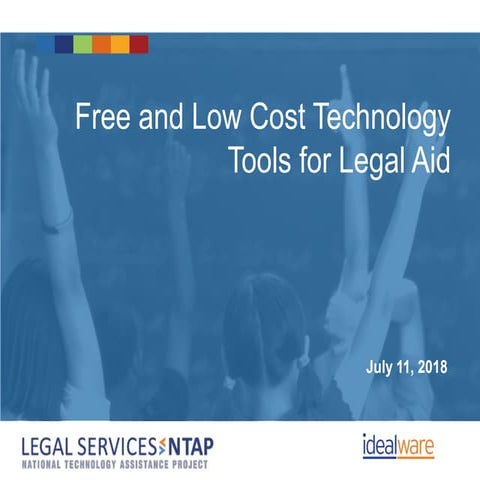 Free and Low Cost Technology Tools for Legal Aid