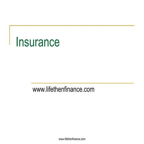 What is insurance?