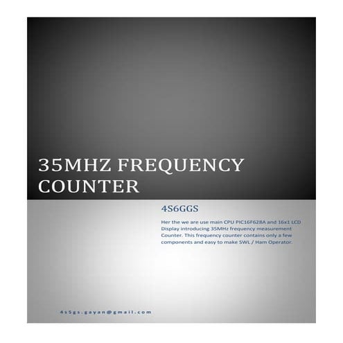 35 m hz frequency counter