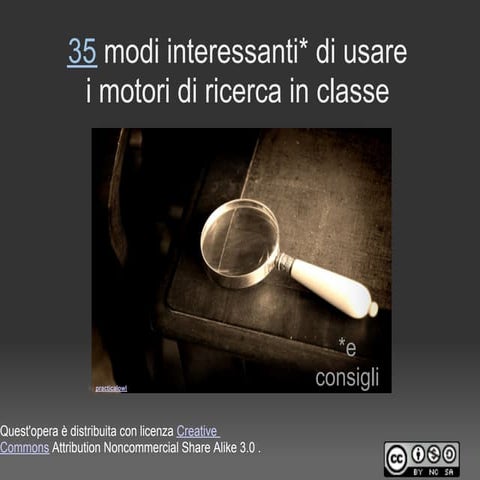 35 Modi Interessanti di usare i motori di ricerca in classe