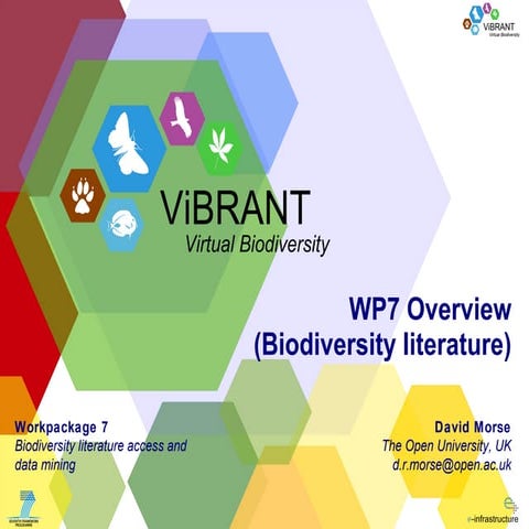 WP7 Overview (Biodiversity literature)