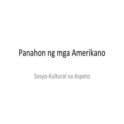 35 panahon ng mga amerikano sosyo