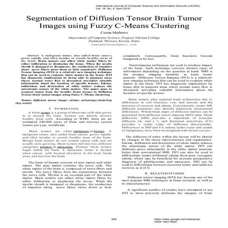 Presentation1.pptx, diffusion tensor imaging of white matter tract in ...