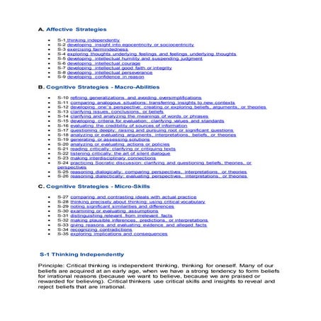 35 strategies for critical thinking