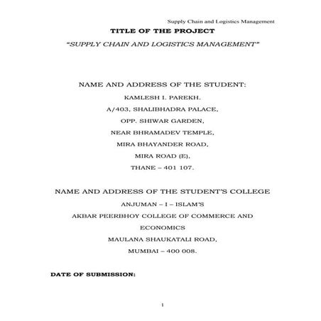 supply chain and logistics management   copy