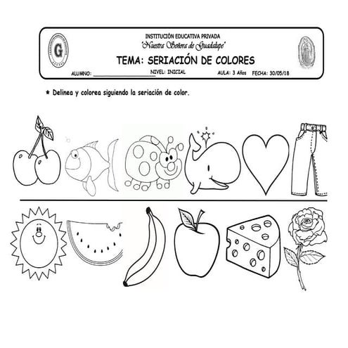35 tema seriacion de colores | PDF