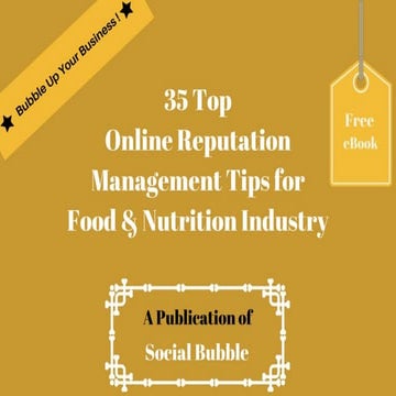 35 top online reputation management tips for food & nutrition industry