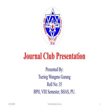35 tsering gurung journal club presentation