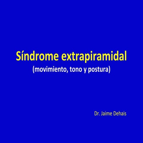Síndrome extrapiramidal