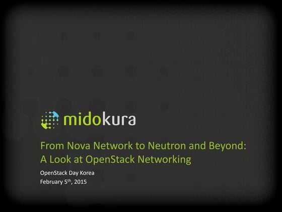[OpenStack Day in Korea 2015] Track 3-6 - Archiectural Overview of the Open S...